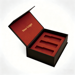 Custom Luxury <b>Magnetic</b> Perfume <b>Box</b> with Flocking EVA Insert, Rigid Paper Perfume Packaging <b>Box</b> with Gold Foil Stamping & UV - Product Image 5