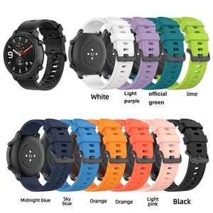 Correa de Reloj Oficial de Silicona Transpirable y Ajustable de 20mm 22mm para <span class=keywords><strong>Amazfit</strong></span> <span class=keywords><strong>GTR</strong></span> - Product Image 2