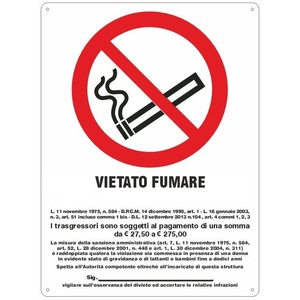 Señal de Prohibido Fumar con Sanción Legal, 20x30 cm, Uso Interior y Exterior - Product Image 3