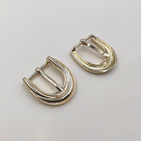 Boucles de ceinture SUNJOY TRIMMING 25 mm, boucles de ceinture en métal pour vêtements de mode, boucles de ceinture en alliage de zinc pour femmes, pour manteau.