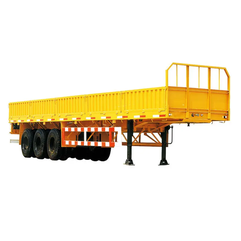 Preço barato 3 eixos 40 toneladas reboque de cerca de transporte de carga semi-reboque de caminhão de parede lateral