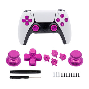 Juego de botones de metal de repuesto para PS5 Controller Cross Pad para PS5 Handle <span class=keywords><strong>Mushroom</strong></span> Thumb Stick <span class=keywords><strong>Kit</strong></span> - Product Image 3