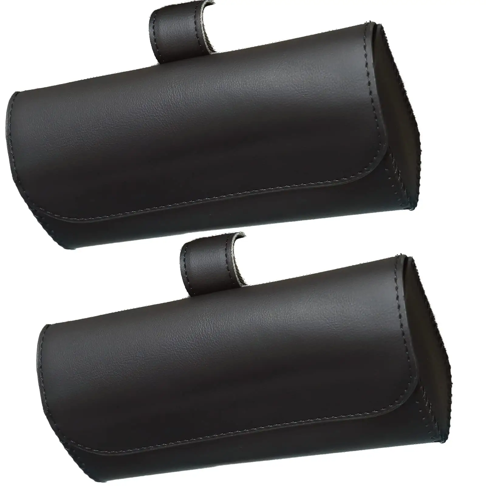 Universal Car Visor Clip Pu Leather Auto Round Interior Glasses Storage Box Accessories Car Sunglasses Holder Clip