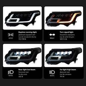 ไฟหน้าสำหรับ Land Range L405 ปี 2013-2017 ชุดไฟหน้า LED อัพเกรดแบบ Matrix DRL พร้อมไฟเลี้ยว Sequential รุ่นที่ 1 เมทริกซ์ ดีอาร์แอล - Product Image 4