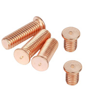 Vis de soudage par points OEM M10 plaquées cuivre, goujons de soudage par projection en acier au carbone pour soudage CD et tôles métalliques