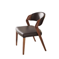 Nouveau Design chaise de Restaurant en bois massif avec coussin en cuir PU