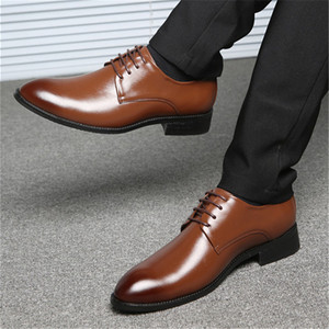 <span class=keywords><strong>Scarpe</strong></span> <span class=keywords><strong>da</strong></span> <span class=keywords><strong>Sposo</strong></span> in Pelle di Grandi Dimensioni, <span class=keywords><strong>Scarpe</strong></span> Formali Casual <span class=keywords><strong>da</strong></span> <span class=keywords><strong>Uomo</strong></span>, Tendenza Moda Impermeabile con Lacci - Product Image 6