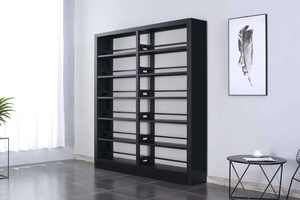 Porte-livres réglable en acier inoxydable Double face étagère <span class=keywords><strong>de</strong></span> <span class=keywords><strong>rangement</strong></span> en métal moderne pour meubles <span class=keywords><strong>de</strong></span> bibliothèque <span class=keywords><strong>de</strong></span> bureau à domicile pour l'école - Product Image 6