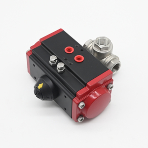 Válvula de Bola Neumática de Tres Vías de Acero Inoxidable de Alta Calidad para Conexión Roscada, Personalizable OEM, para Gas - Product Image 3