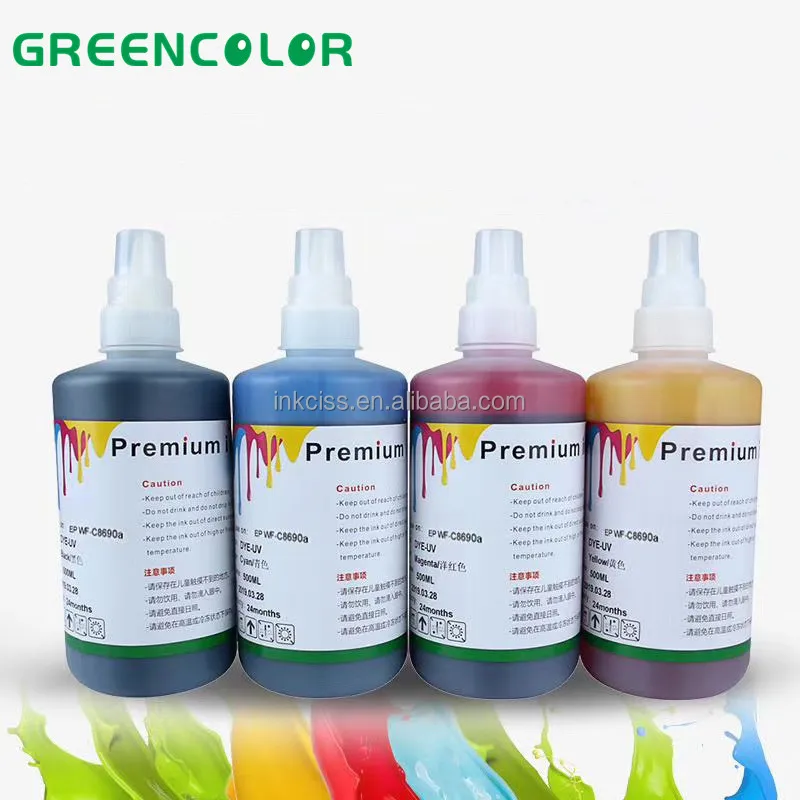 China Factory supply 500ml 1000ml  20l  Dye ink for Epson workforce wf5790  WF-C5290 C5210 C5790 wf-c5710 cartuchos refill ink