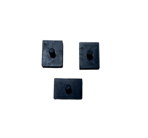 Chống ăn mòn màu đen hình chữ nhật miếng đệm chân công nghiệp NR cao su 70 ~ 75 bờ 38x28x7.5mm - Product Image 1