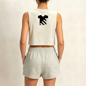 Débardeur de sport ample pour femme, 93 % coton, 7 % élasthanne, idéal pour la gym et l'entraînement – Nouvelle collection très prisée - Product Image 3