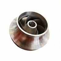 Service d'impression 3D DMLS personnalisé OEM, pale de turbine de turbocompresseur en Inconel 718 avec traitement thermique