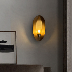 Modern Oval Wall <b>Lamp</b> 40cm <b>Warm</b> Light LED E27 Switch Control For Bedroom Living Room Study - Product Image 1