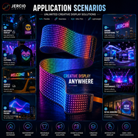 Panel de Matriz de Píxeles LED Flexible WS2812B 8x8, 64 Píxeles 5050 RGB, Pantalla LED Suave, DC5V, para Proyectos DIY con Arduino, Letreros Programables