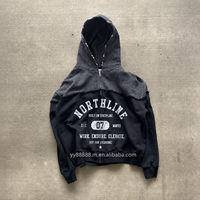 Sudaderas con Capucha Unisex de Alta Calidad, Personalizadas con Logotipo de Gimnasio, Cierre Frontal Completo, 400 Gsm, 100% Algodón, Corte Cuadrado, Gruesas, de Plaid Manufacturers