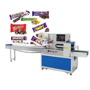 Hot selling Semi automatic sleeve candy chocolate flow wrapping machine