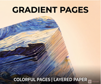 Bloc-notes artistique 3D à déchirer de la série Van Gogh avec lumière LED pour la décoration de bureau, souvenir pour collectionneur d'art, cadeau d'entreprise pour les fêtes
