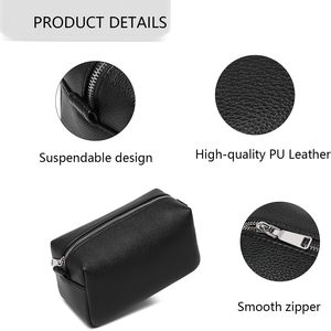 Custom Logo Promotional <b>Mens</b> Gentleman Zipper Pouch Cotton Canvas Travel Toiletry <b>Bag</b> <b>Men's</b> <b>Clutch</b> - Product Image 4