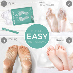Private Label Feet <b>Moisturizing</b> Foot Mask Peel Exfoliating Foot Treatment <b>Socks</b> for Women - Product Image 3