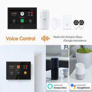 Kit de système d'alarme domestique intelligent Tuya WiFi 4G GSM avec écran tactile IPS de 7 pouces, alarme antivol sans fil et filaire PST-H700-4GG - Product Image 4