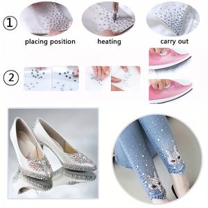 1440 buah Paradise Shine Hotfix berlian imitasi pipih kaca Rhinestones untuk kerajinan pakaian sepatu tas garmen dekorasi DIY - Product Image 6