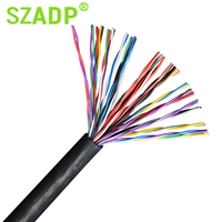Cat 3 Cuivre Plaqué Acier Souterrain 200 Paire Code Couleur Cuivre Téléphone Câble Blindé 50 Paires Câbles Téléphoniques Intérieurs