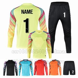 Camiseta de Fútbol Personalizada para Hombre y <span class=keywords><strong>Niño</strong></span>, Uniforme de Fútbol de Manga Larga, Conjunto de Camiseta de Fútbol para Adultos y Niños, Traje Deportivo para <span class=keywords><strong>Portero</strong></span> - Product Image 2