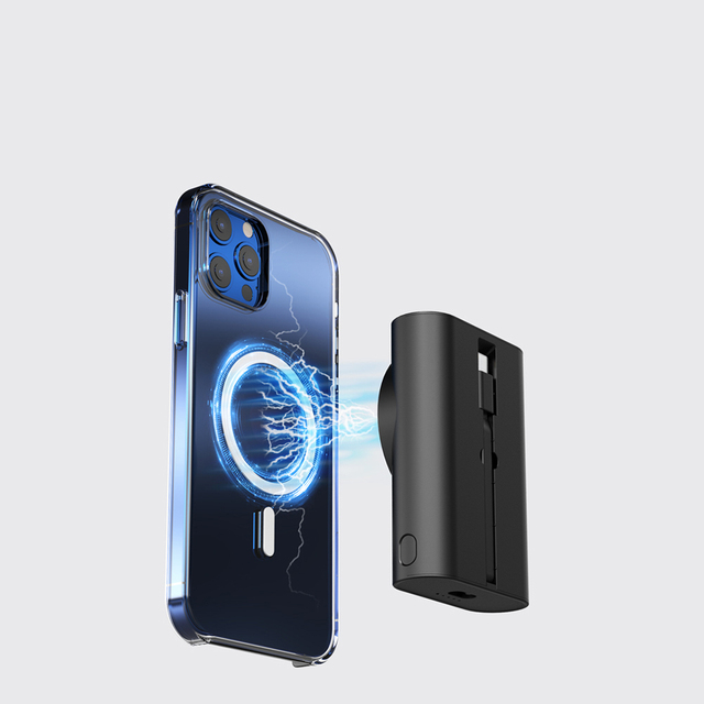 Factory Supply 3 1 Magnetic Wireless Power Bank 15W Fast Charging Dual Type-C Ports High Capacity Portable Mobile Phone Watch