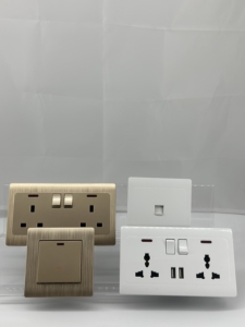 Điện tường chuyển đổi ánh sáng Ổ cắm điện điện vệ tinh chuyển đổi PC sơn Bảng điều chỉnh Phụ kiện điện - Product Image 3