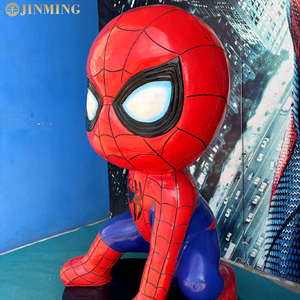 Estatua de Spider-Man, Los Vengadores de Marvel, figuras artesanales de resina, esculturas de héroes de dibujos animados para adornos de centros comerciales, escenas de animación - Product Image 5