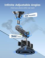 Support de téléphone pour pare-brise de voiture, ventouse en métal, aimant puissant, rotatif à 360°, cadre robuste, universel