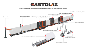 EASTGLAZ Automatische LOW-E Glasbeschichtungsfolie Entfernungs- und Löschmaschine PLC-Motor-Pumpe für Isolierglasverarbeitung - Product Image 4