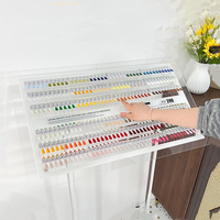 Échantillon de vernis à ongles de qualité salon, outil de comparaison des couleurs, plaques de présentation d'ongles en acrylique, livre de présentation, support de présentation - Ongles professionnels