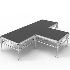 แพลตฟอร์มเวทีอะลูมิเนียมพับได้เร็วได้รับการรับรอง Tuv สำหรับกิจกรรมแบบพกพาปรับความสูงได้ - Product Image 1