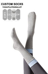 Chaussettes de compression sans couture à logo personnalisé pour la cheville, antidérapantes, pour le Pilates, le yoga, le trampoline, la barre et usage décontracté - Product Image 6