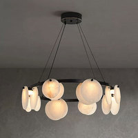 Lustre moderne en marbre pour salon, lampe suspendue de luxe pour salle de thé, chambre à coucher, restaurant, hôtel, maison
