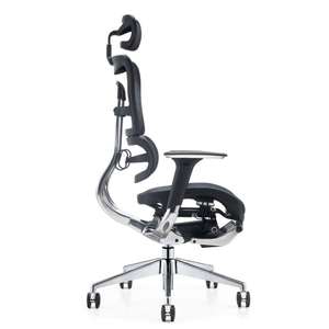 <span class=keywords><strong>เก้าอี้</strong></span>ปรับเอน <span class=keywords><strong>Ergohuman</strong></span> รุ่น Modern Lift Chair แบบ Zero Gravity พร้อมที่วางแขนและที่พักขา 3 มิติ  วัสดุตาข่ายระบายอากาศ ฐานอะลูมิเนียม สำหรับห้องนั่งเล่นเพื่อการพักผ่อน - Product Image 6