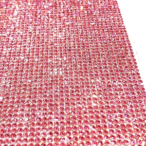 접착 라인 석 시트 및 핫픽스 라인 석 다이아몬드 시트 장식에 S173 24cm * 10 야드 길이 블링 블링 아이언 - Product Image 2