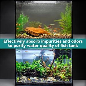 เม็ดถ่านกัมมันต์ขนาด 4 มม. น้ำหนัก 5 ปอนด์ ความบริสุทธิ์ 99.9% สีดำ บรรจุในถุงตาข่าย สำหรับกรองน้ำในตู้ปลา บ่อปลา ถังกรอง และสารเคมีกรอง - Product Image 4