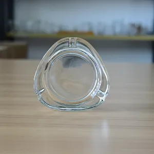 优质透明廉价三角/圆形玻璃烟灰缸
