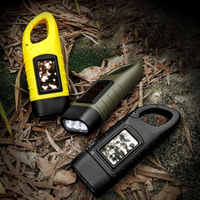 Camping Survie Urgence Lampe de poche LED rechargeable Torche à manivelle Lampe de poche solaire