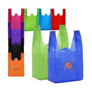 Bolsas Ecológicas Reutilizables con Asas de Tela No Tejida, Plegables, con Logotipo Personalizado, Promocionales, Tipo <span class=keywords><strong>Camiseta</strong></span>/Chaleco - Product Image 1