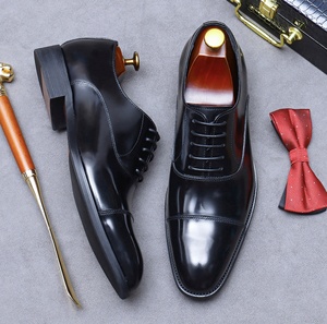 Zapatos Formales de Negocios para Hombre, de Piel Genuina con Diseño Floral, Impermeables, Ligeros, de Caña Alta, con Punta Puntiaguda, Hebilla Británica y Antideslizantes - Product Image 4