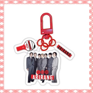 Venta al por mayor de accesorios de acrílico para llaveros DIY de tres piezas, temática Arirang Album Periphery JK Suga V Jin - Product Image 4