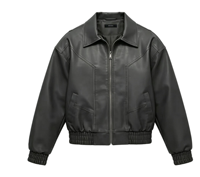 Blouson Bomber Homme Personnalisé Kornit DTG Imprimé Logo Western Vintage en Similicuir Imperméable Écologique Service OEM Automne