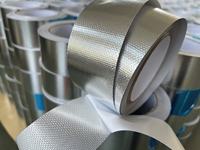 Revêtement de conduit ignifuge pour CVC, tissu en fibre de verre de haute qualité, ruban adhésif en aluminium