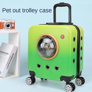 Modieuze Plastic Kattenrugzak Nieuwe Generatie Schattige Draagbare Reistas Voor Huisdieren Ruimtecapsulestijl - Product Image 4