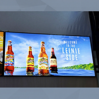 Boîte à enseigne murale LED décorative, cadre en aluminium, affichage LED ultra fin, étanche, pour restaurant ou boutique