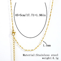 Collection de colliers en acier inoxydable plaqué or 18 carats HP276 pour femme, avec chaînes serpent et styles variés, chaîne polyvalente pour clavicule